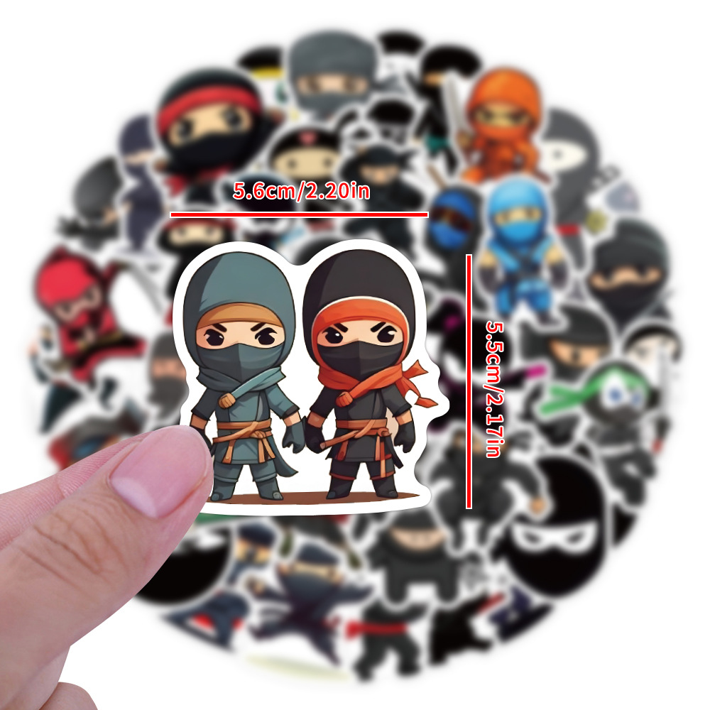 Kids Toys Cartoon Images - 60 STKS Ninja Samurai Cartoon Afbeelding