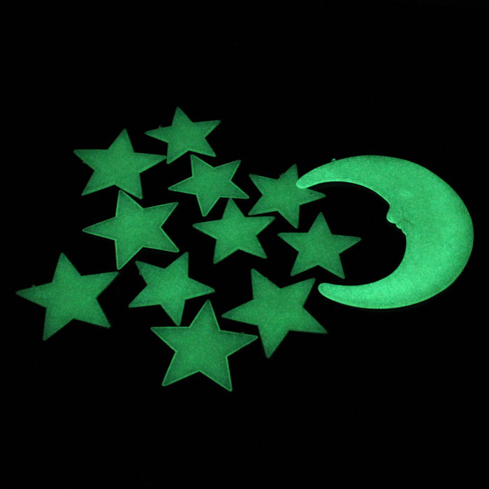 Glow In Dark Stars - Sterren Maan Gloeien In Het Donker