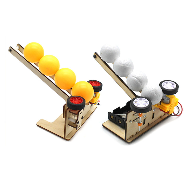 Science Experiment Kit - Auto Launch Baller-apparaat Studenten DIY Handgemaakt
