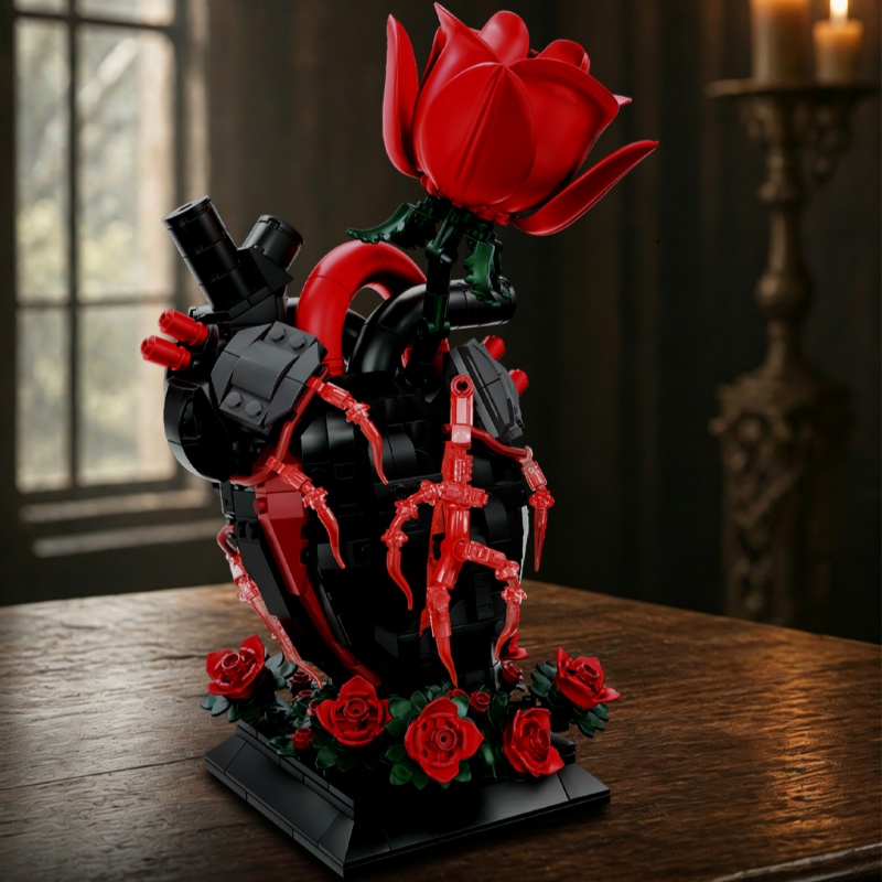 Kids Toys Donation - MOC Doneren Een Hart Bloem Bouwstenen
