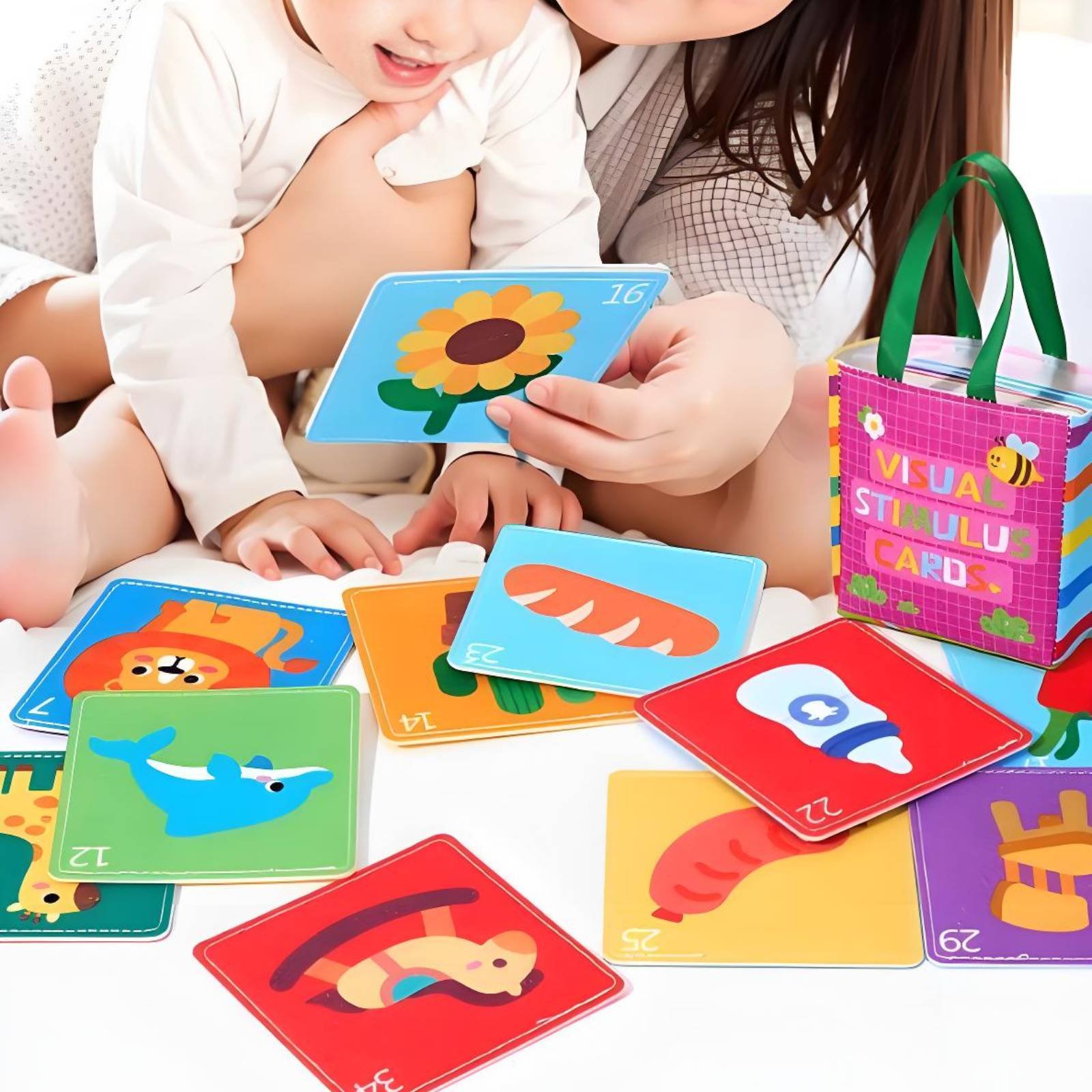 Educational Flash Card - Vroege educatie doekkaarten 0-36 maanden Visuele