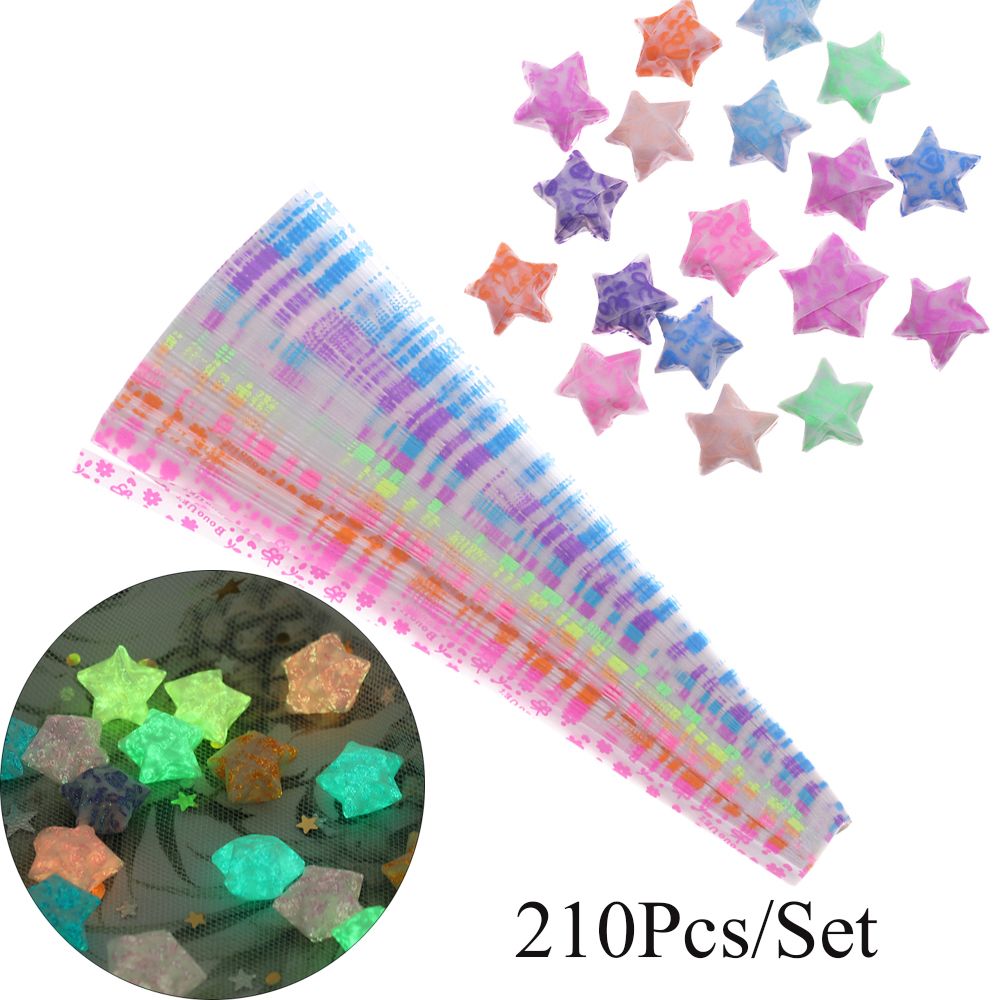 Glow In Dark Stars - 210 Stks/partij Glow In Dark Lucky