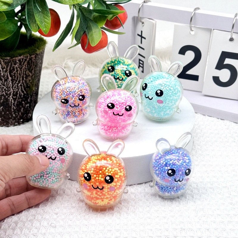 Kids Toys Basket - 3PCS Squishy Bunny Stressballen met Licht