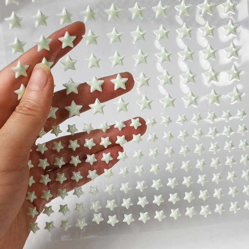Glow In Dark Stars - 211pcs 3D Bubble Lichtgevende Sterren Stippen