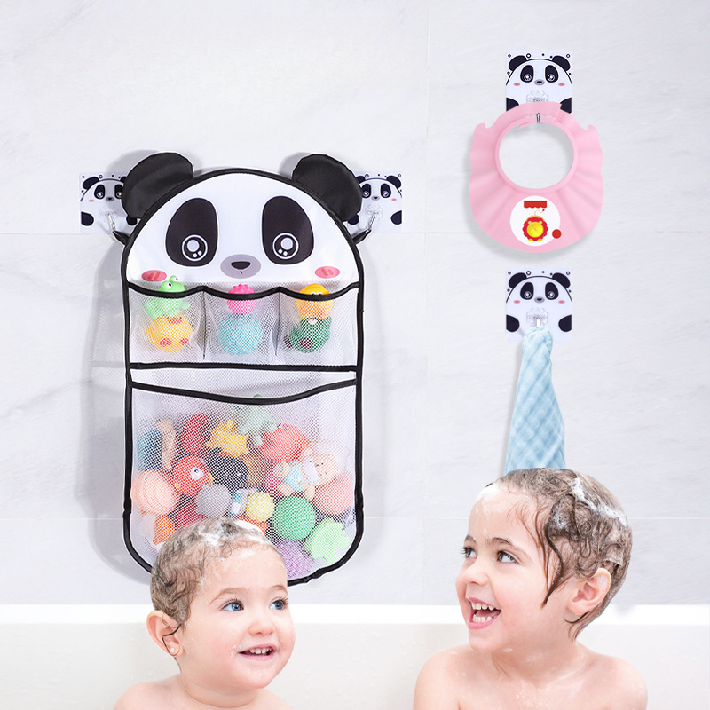 Kids Toys Basket - Cartoon Douche Hangmand Mesh Tas Badkamer