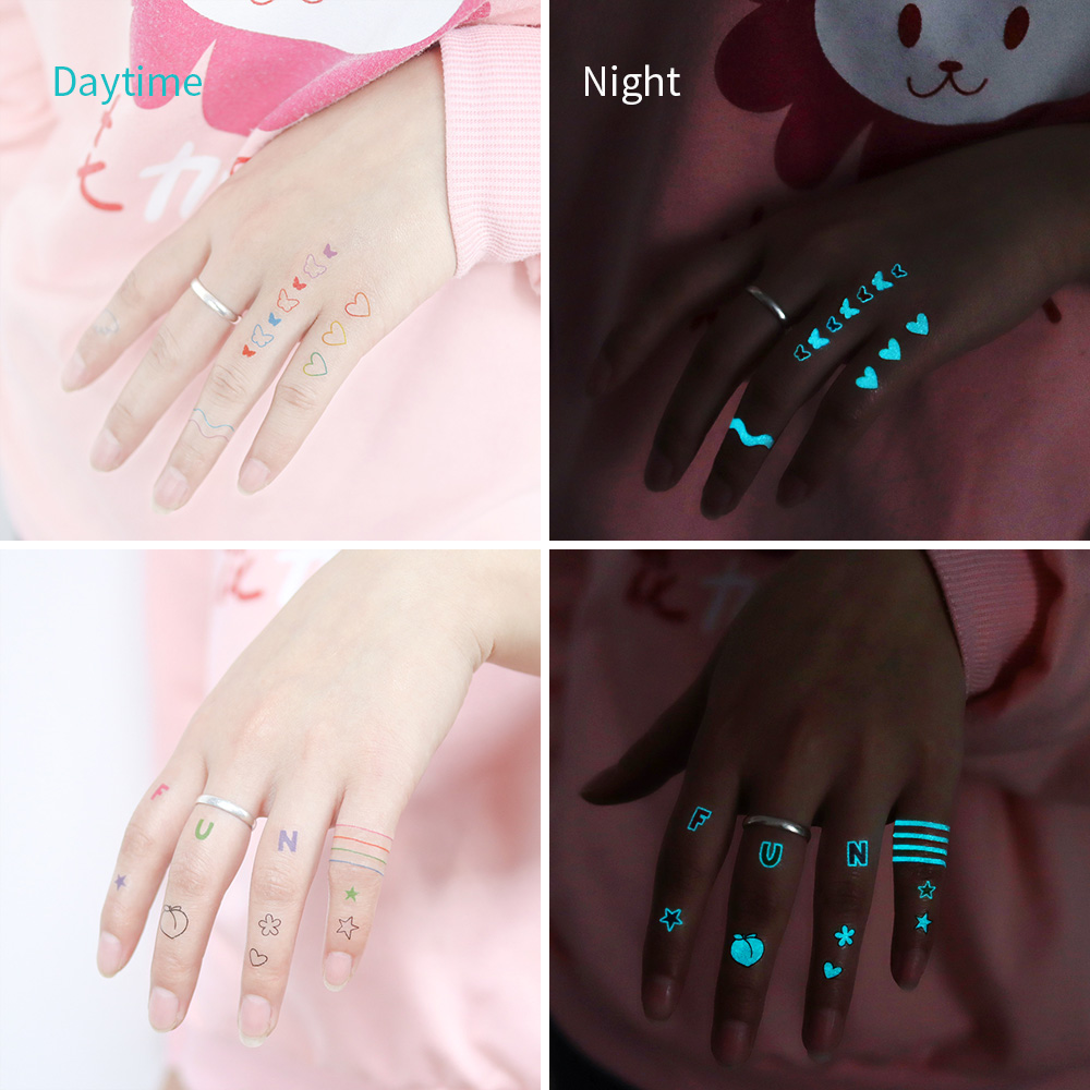Glow-in-the-dark tattoo sticke - Glow In Dark Stars recensie en prijs
