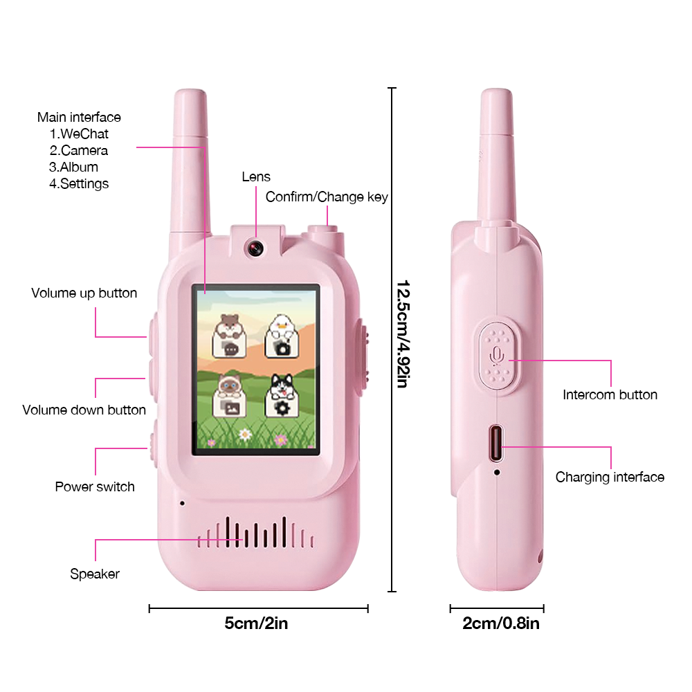 Oplaadbare video-walkie-talkie - Toys For Kids Video recensie en prijs