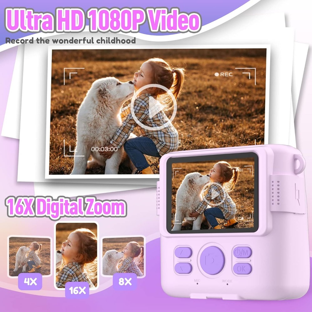 Instant Print Camera voor kind - Toys For Kids Video recensie en prijs