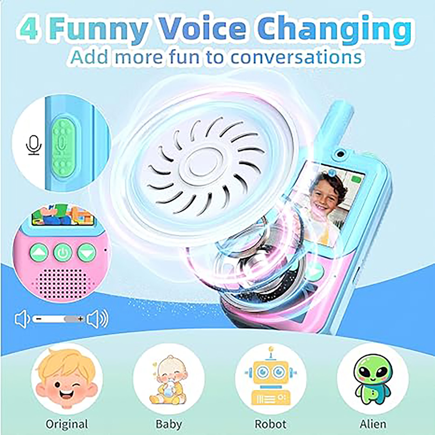 Oplaadbare video-walkie-talkie - Toys For Kids Video recensie en prijs
