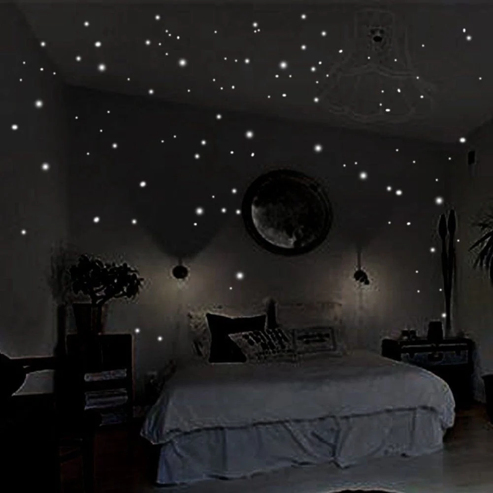 407 stuks muurstickers muur de - Glow In Dark Stars recensie en prijs