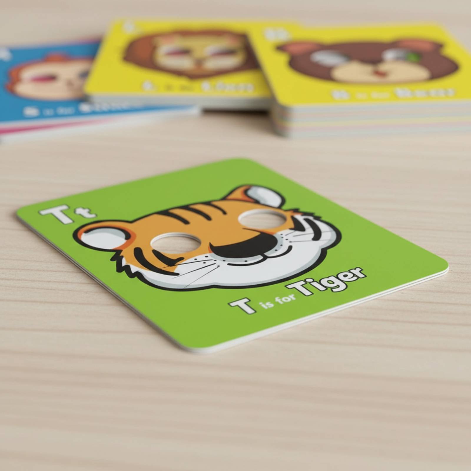 Creature Mask Flash Cards Inte - Educational Flash Card recensie en prijs