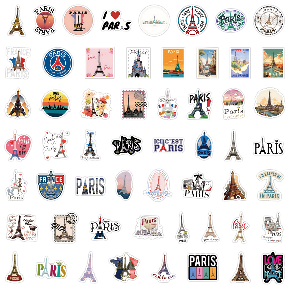 110PCSFrance Parijs Stickers R - Kids Toys Paris recensie en prijs