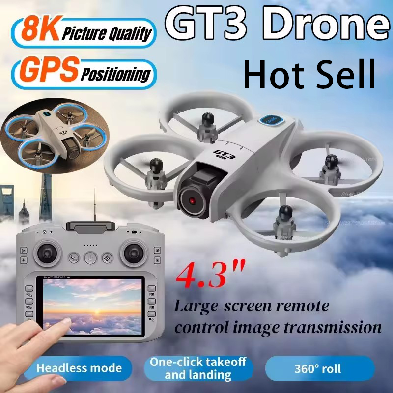 Nieuwe GT3 MAX Drone 8K HD 4,3 - Toys For Kids Video recensie en prijs