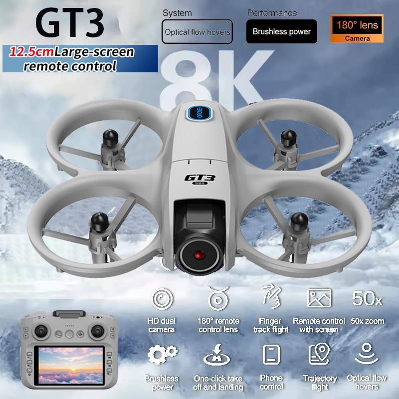 Nieuwe GT3 MAX Drone 8K HD 4,3 - Toys For Kids Video recensie en prijs