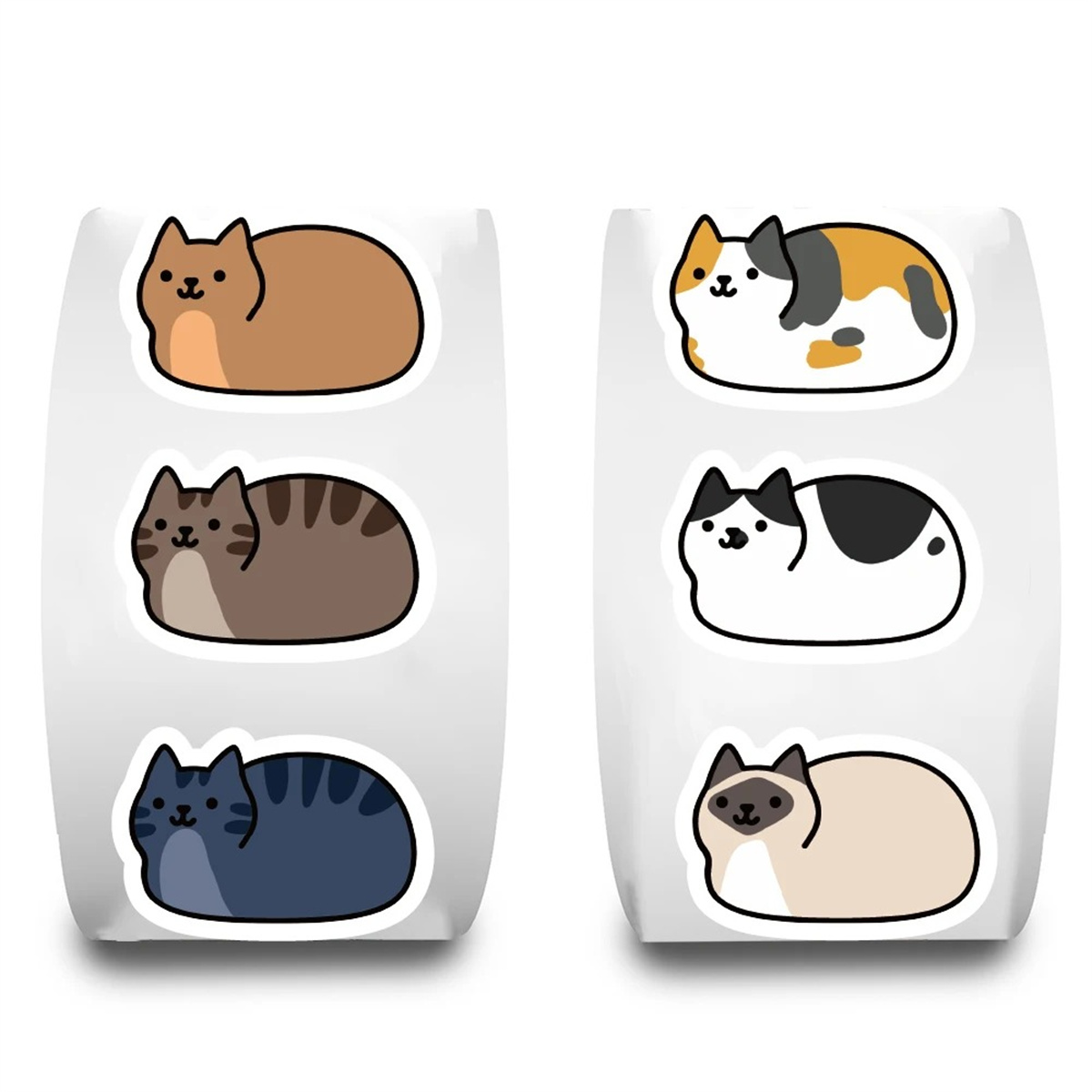 500 STKS Cartoon Kat Stickers  - Kids Toys Names recensie en prijs