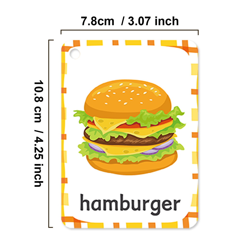 Heerlijke voedselwoorden Engel - Educational Flash Card recensie en prijs