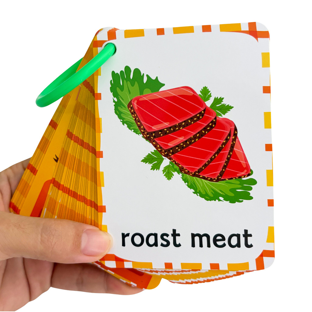 Heerlijke voedselwoorden Engel - Educational Flash Card recensie en prijs