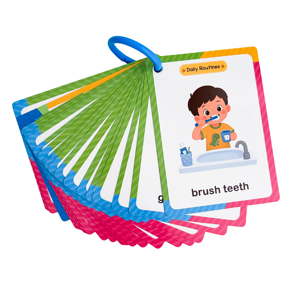 38 Woorden Dagelijkse routine- - Educational Flash Card recensie en prijs