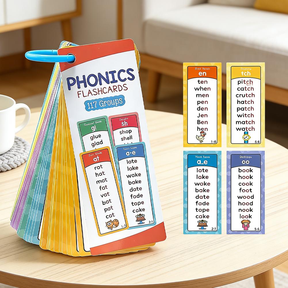 117 Groepen Phonics Flashcards - Educational Flash Card recensie en prijs