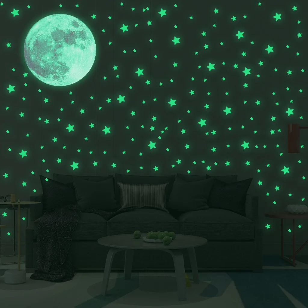 Lichtgevende maansterren muurs - Glow In Dark Stars recensie en prijs