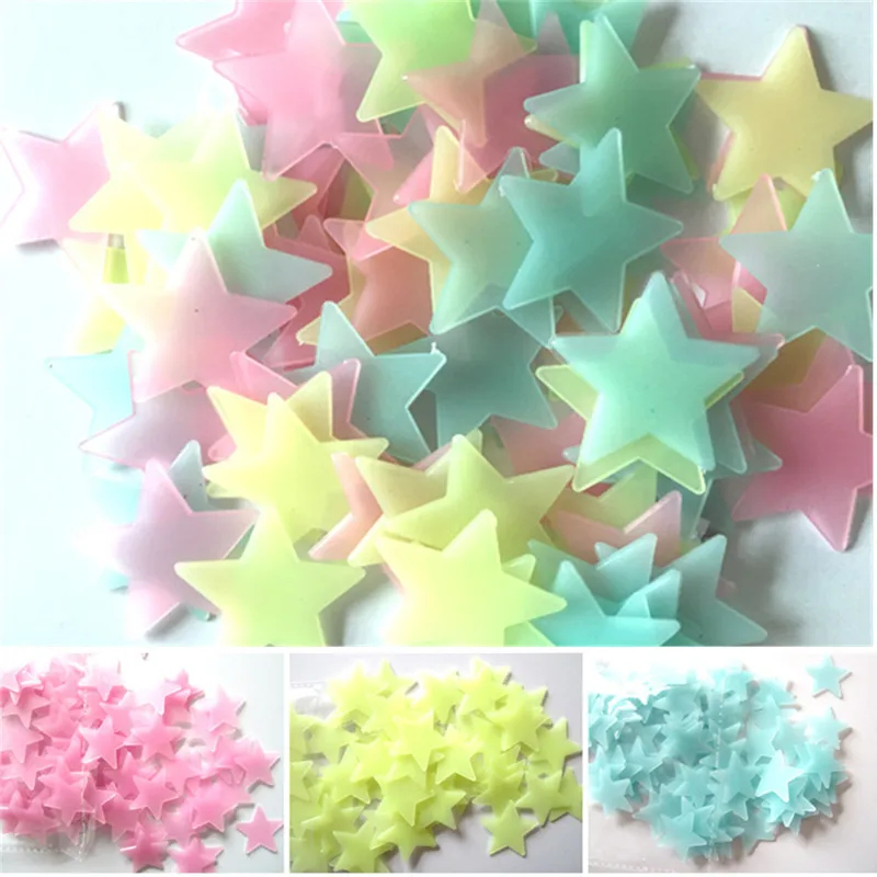 100 stuks fluorescerende glow- - Glow In Dark Stars recensie en prijs