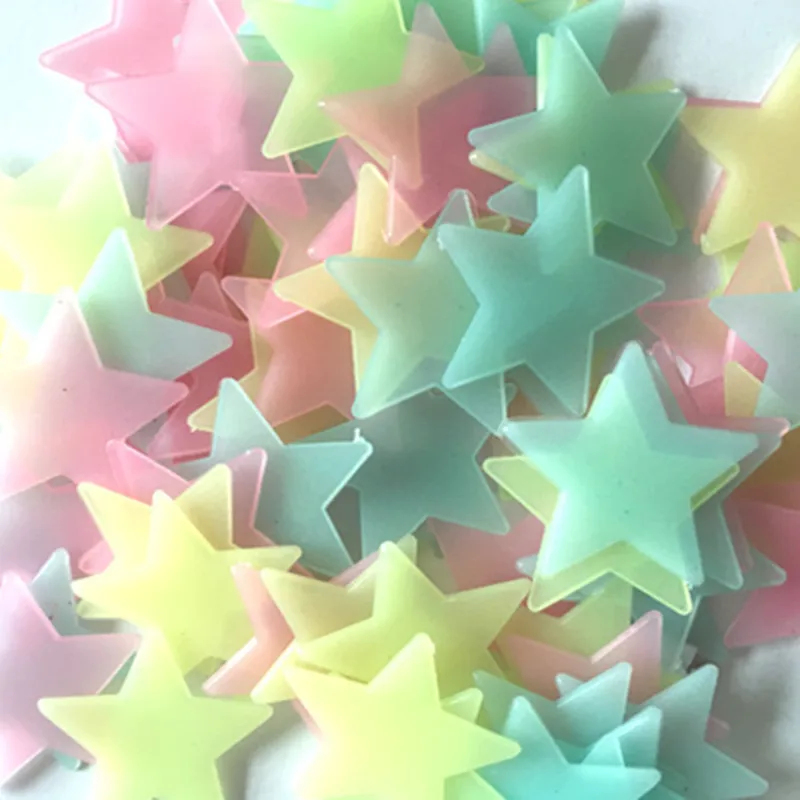 100 stuks fluorescerende glow- - Glow In Dark Stars recensie en prijs