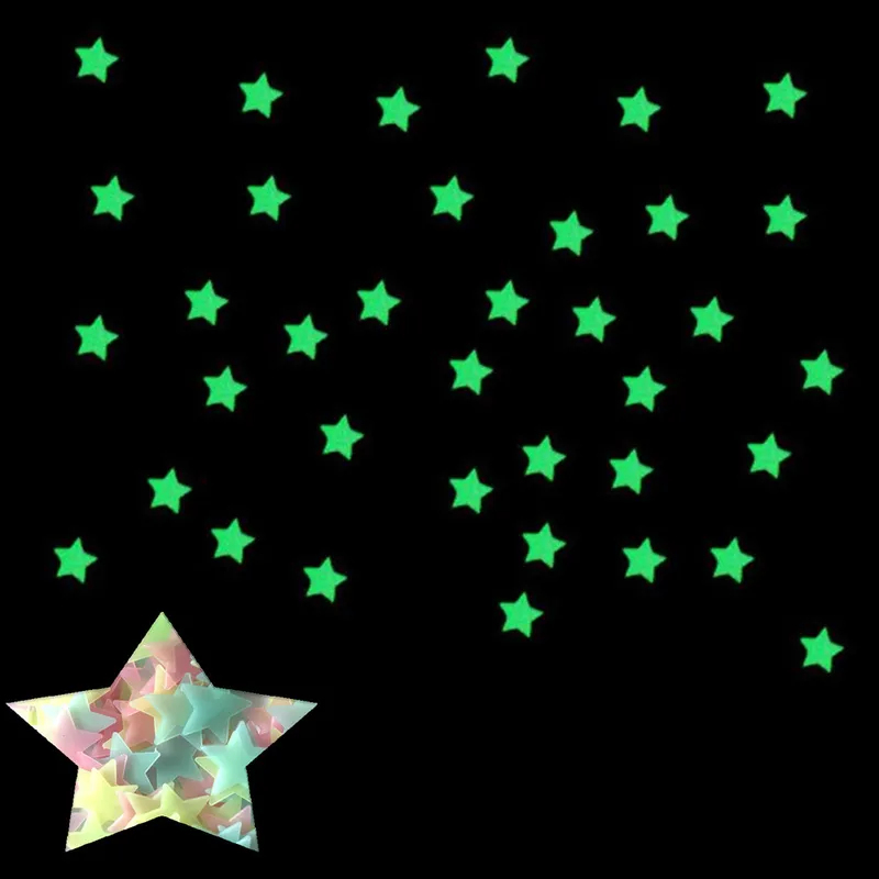 100 stuks fluorescerende glow- - Glow In Dark Stars recensie en prijs
