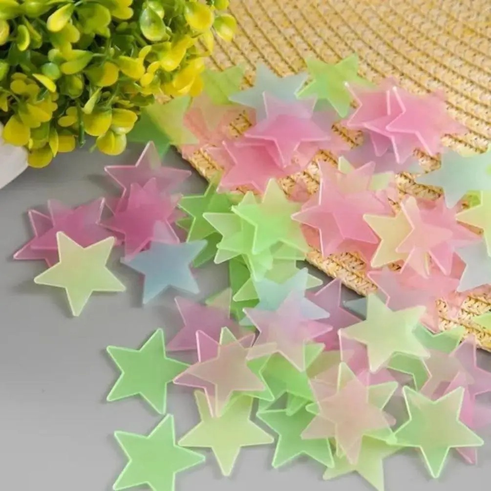 100 stuks kleurrijke glow-in-t - Glow In Dark Stars recensie en prijs